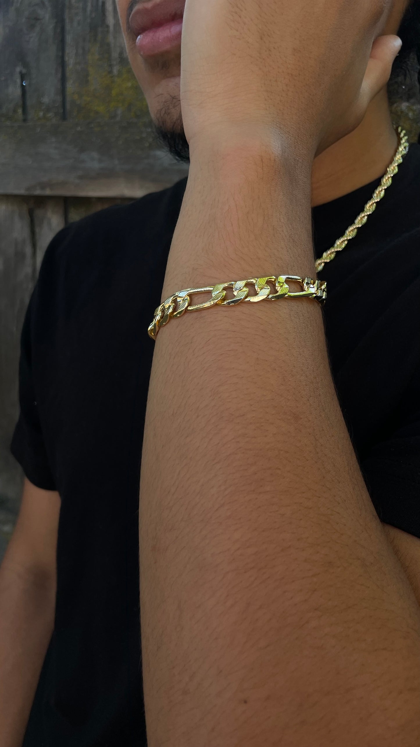 Figaro mens bracelet