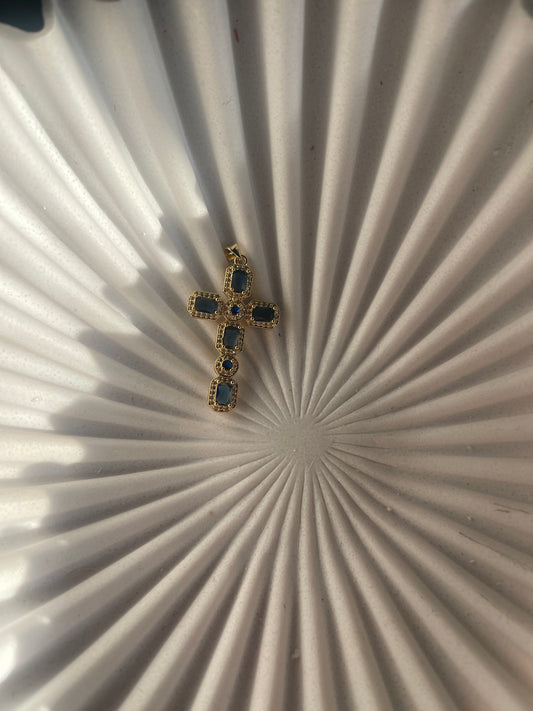 Barcelona cross pendant