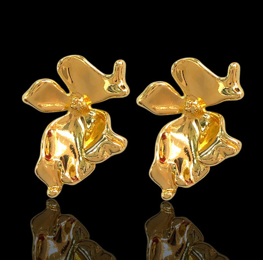 Orchid earrings