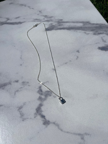Locked down necklace (silver)